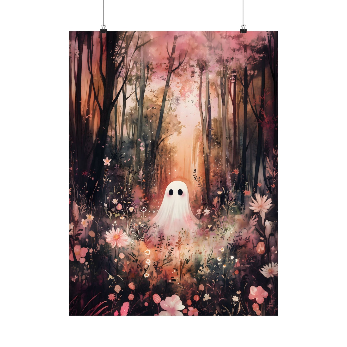 Floral Ghost Art Print