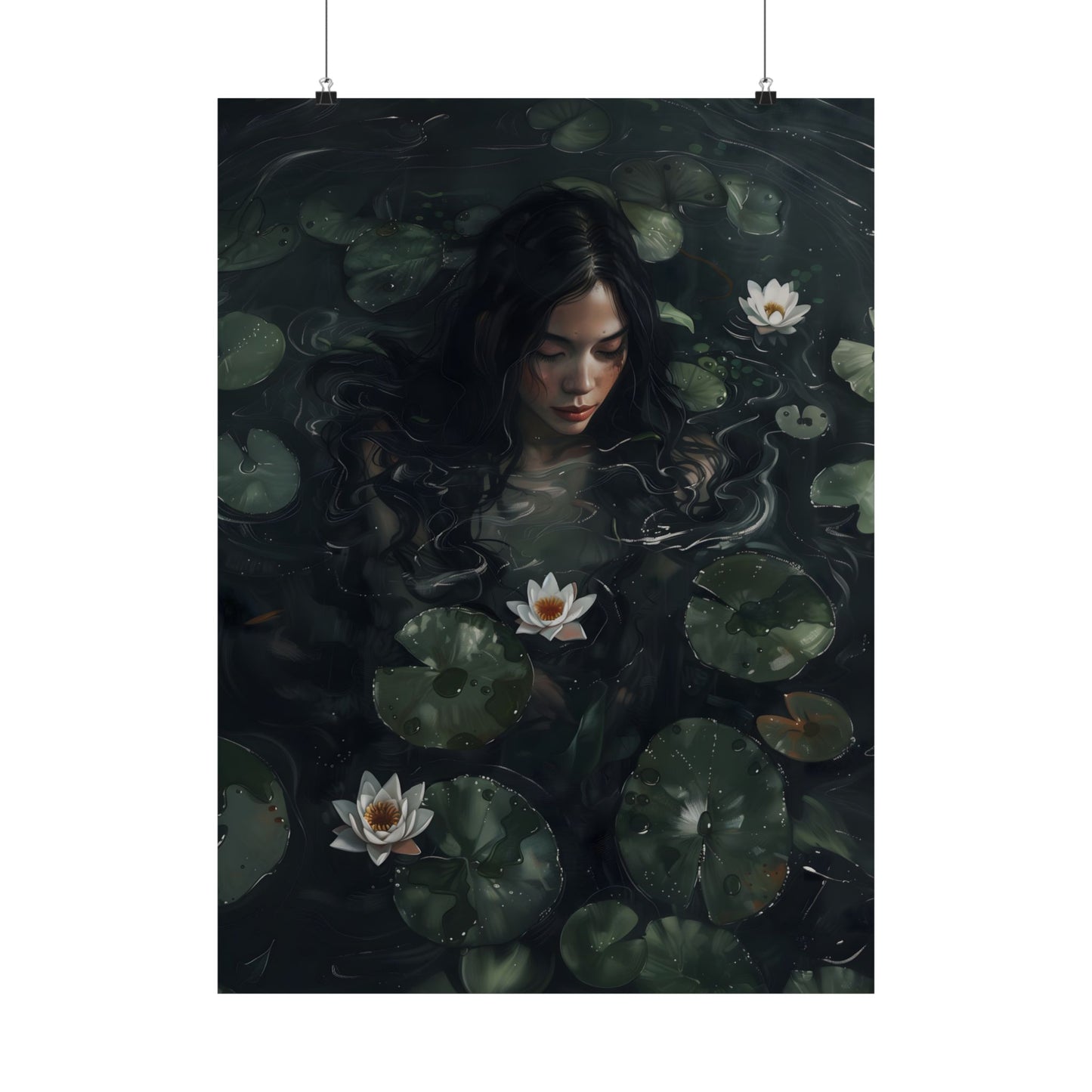 Lotus Girl Art Print