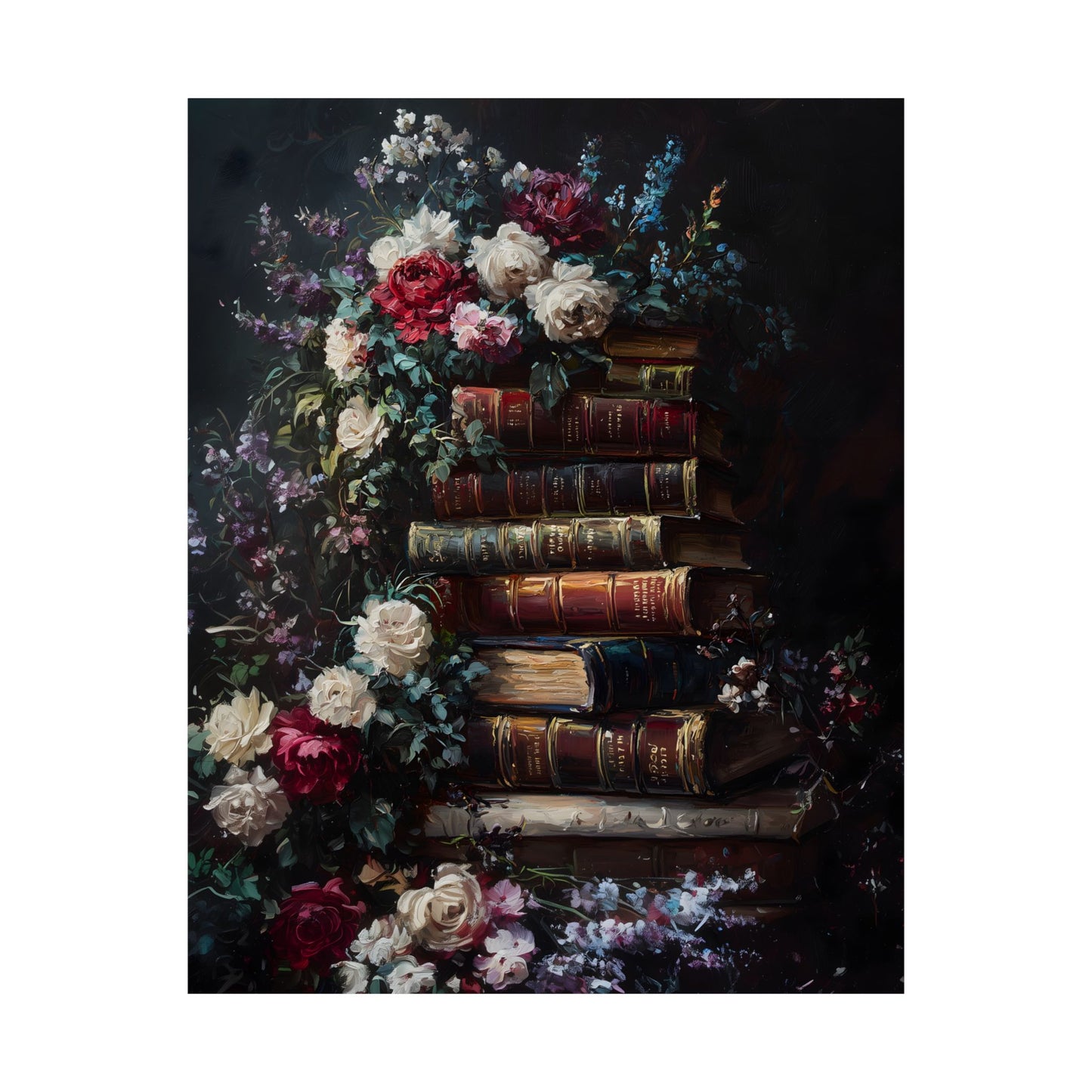 Stack of Books Art Print