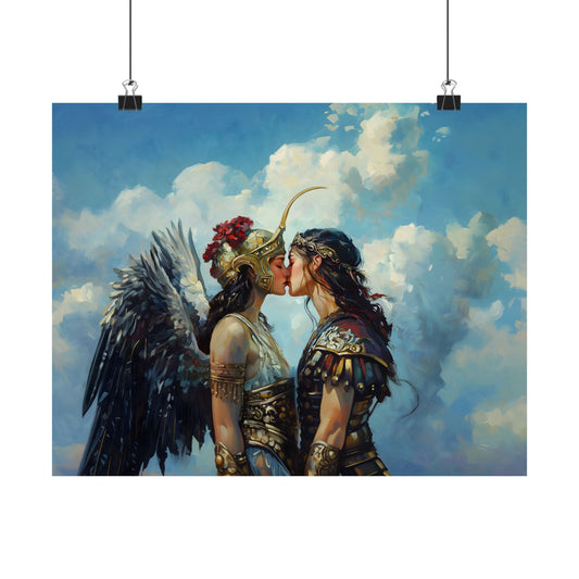 Nike and Athena Art Print