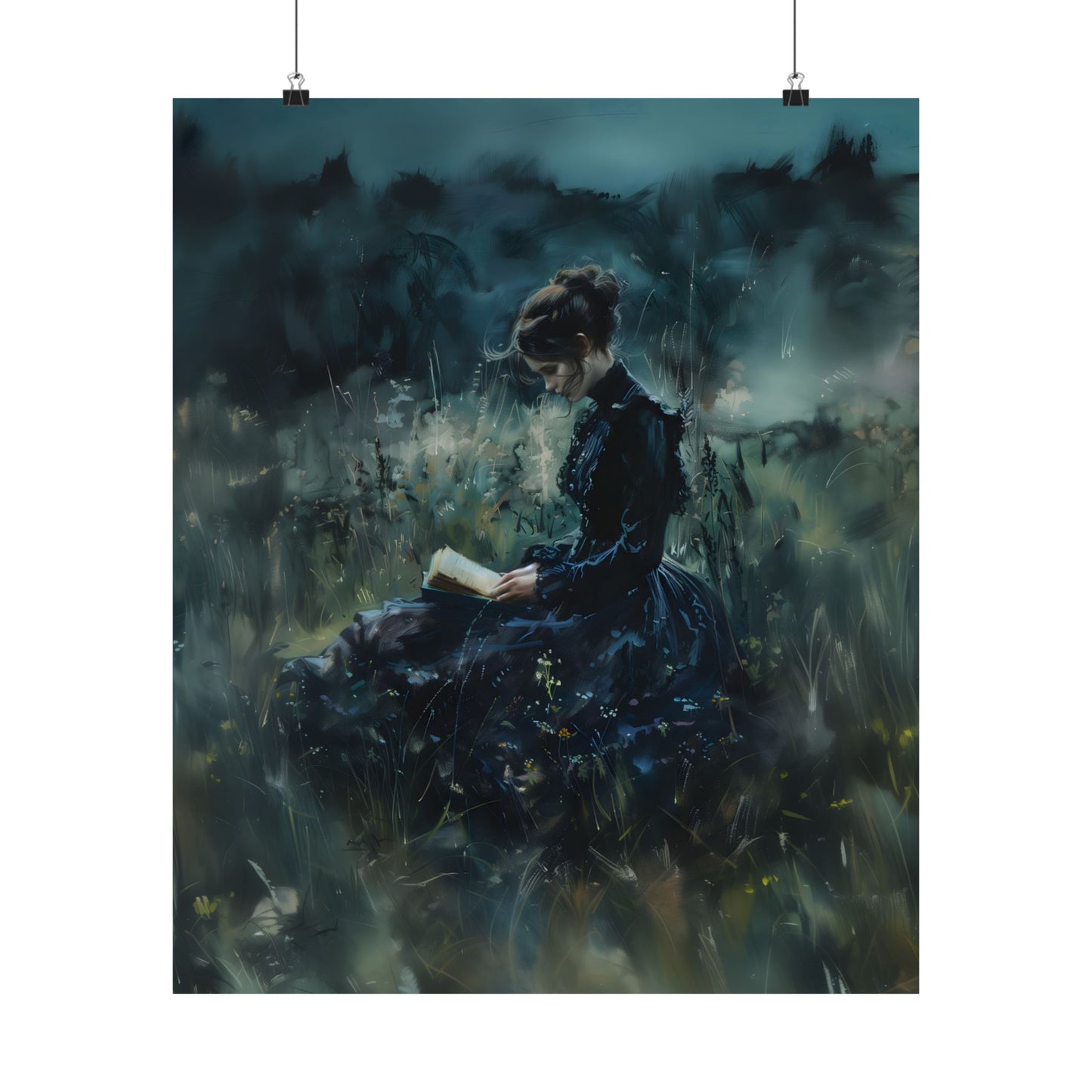 Lady Reader Art Print