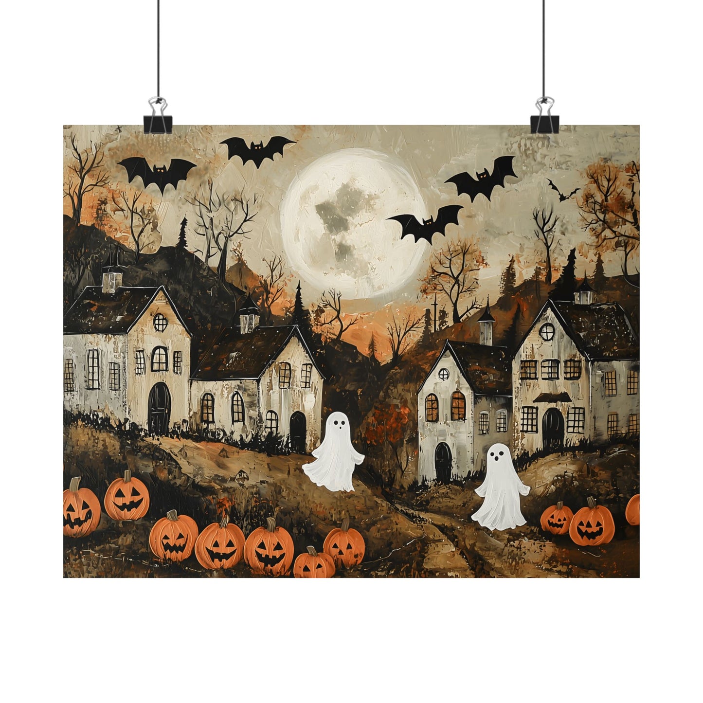 Halloween Town Art Print