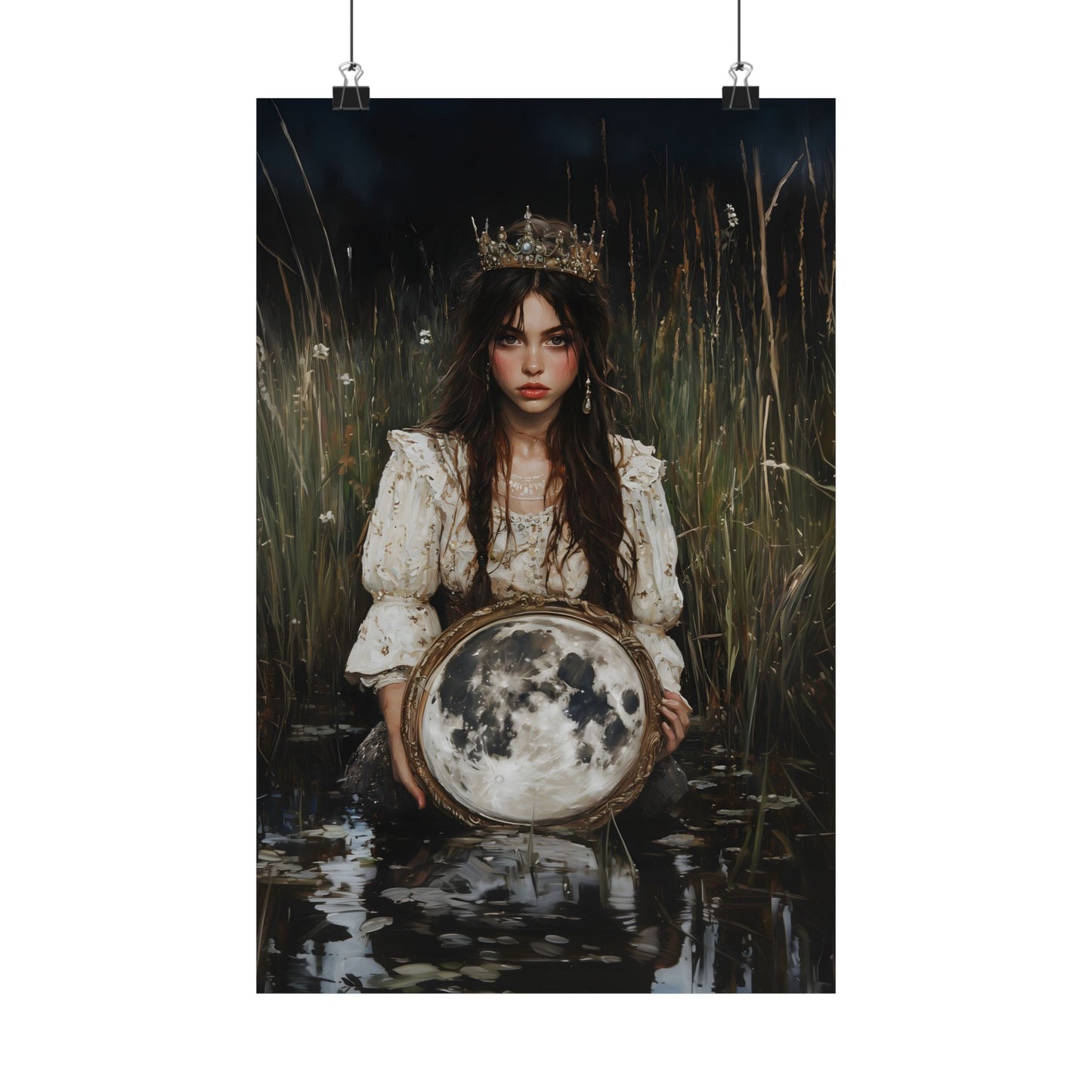 Fullmoon Mirror Art Print