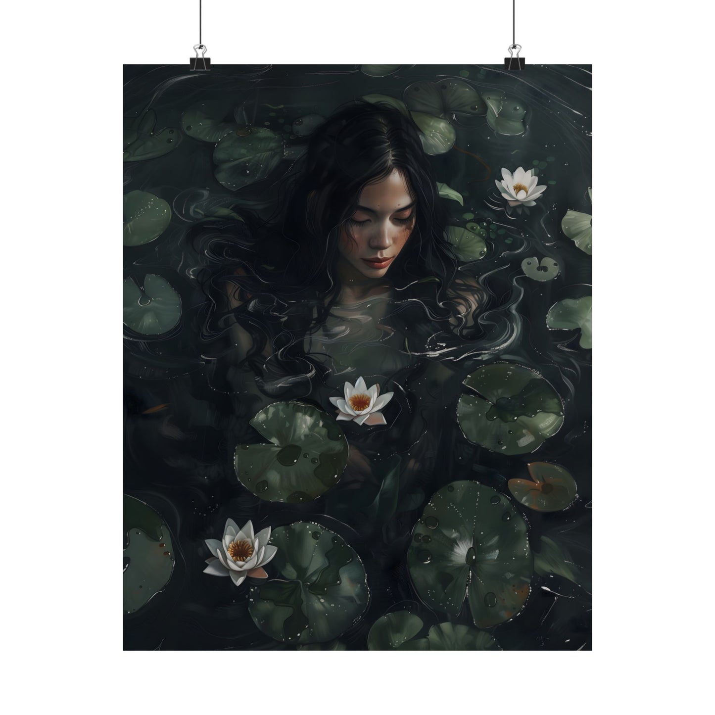 Lotus Girl Art Print