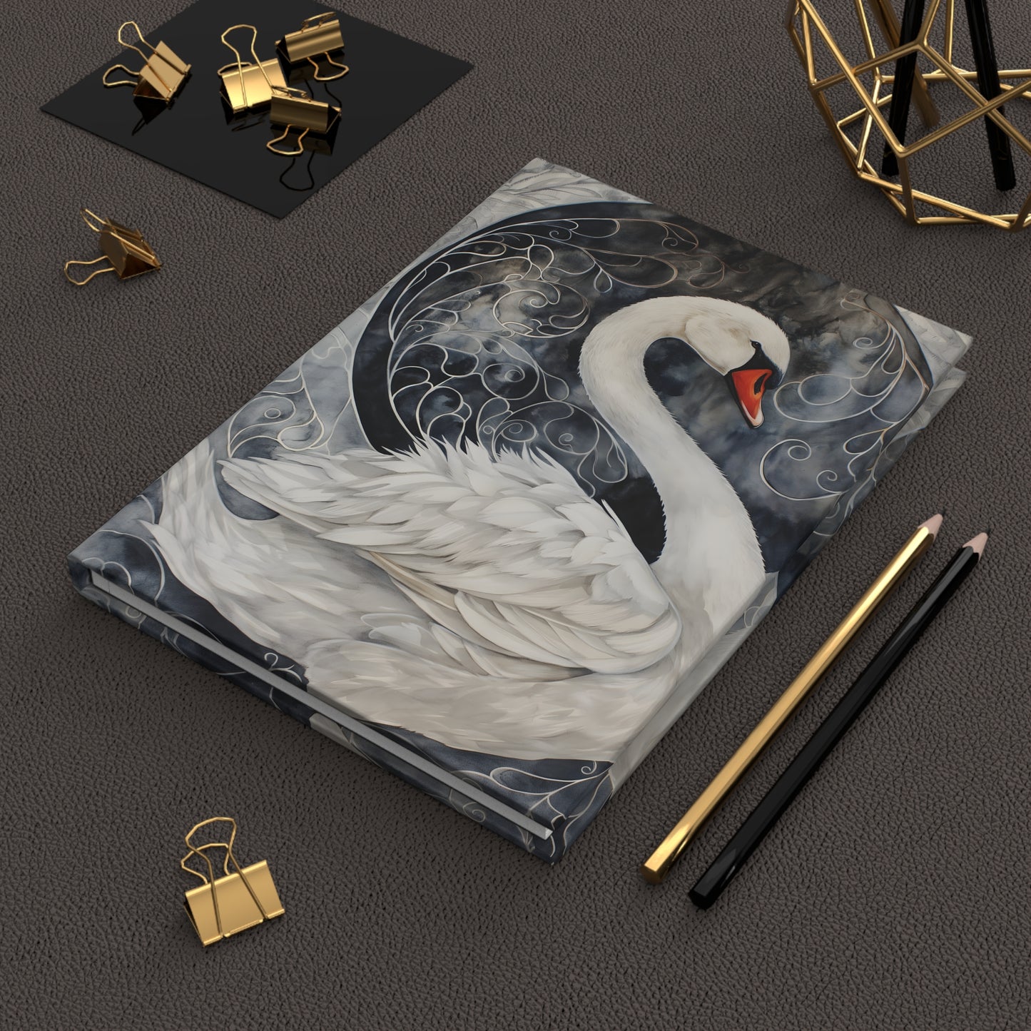 Swan Hardcover Notebook