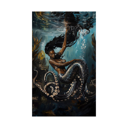 Octopus Mermaid Art Print