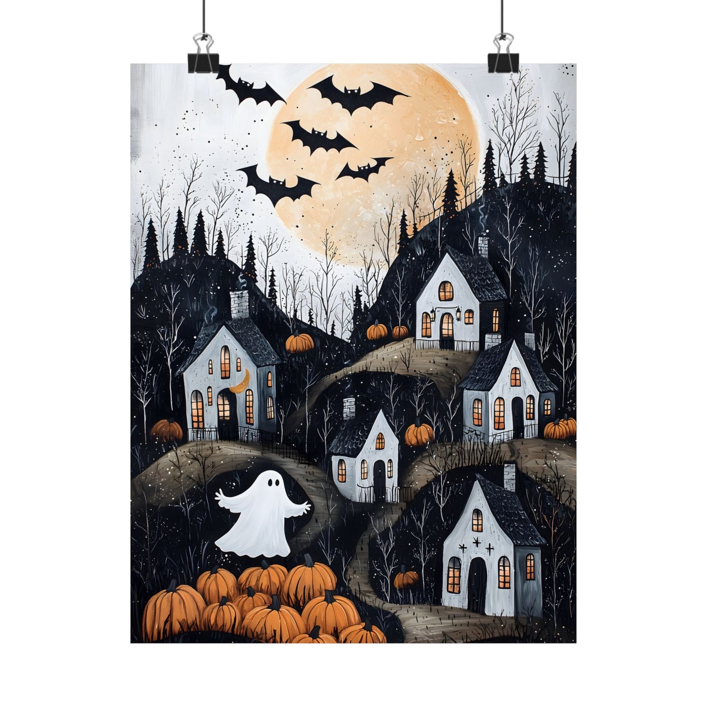 Halloween Town Art Print