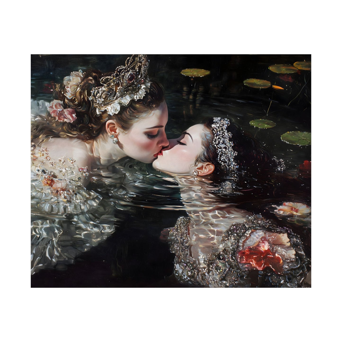 Swimming Queens Art Print