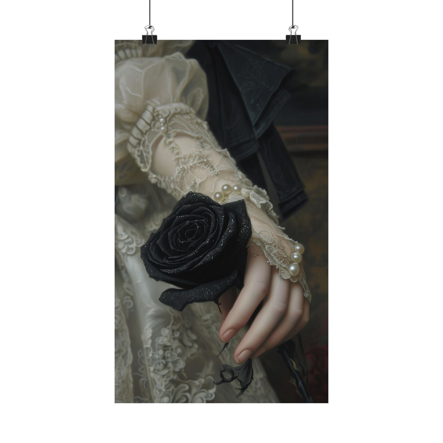 Black Rose Art Print