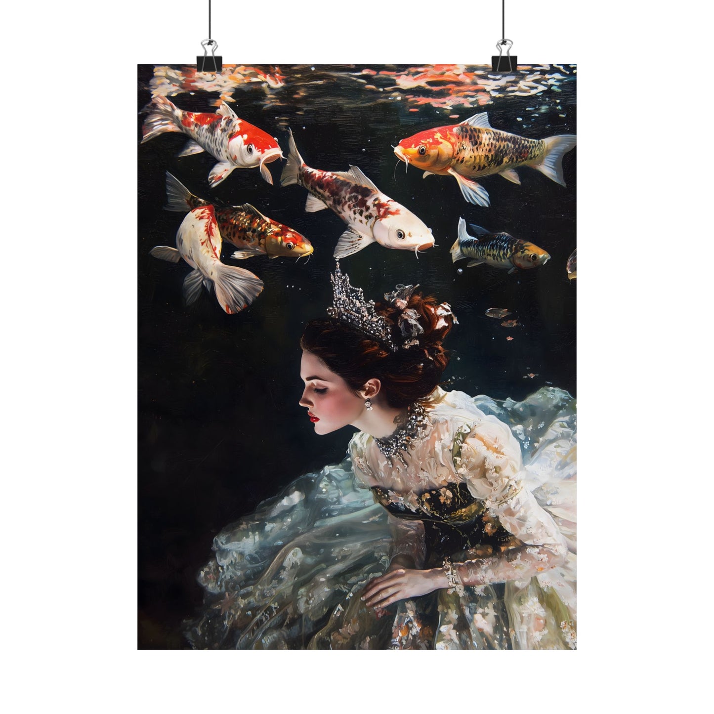 Underwater Princess Art Print