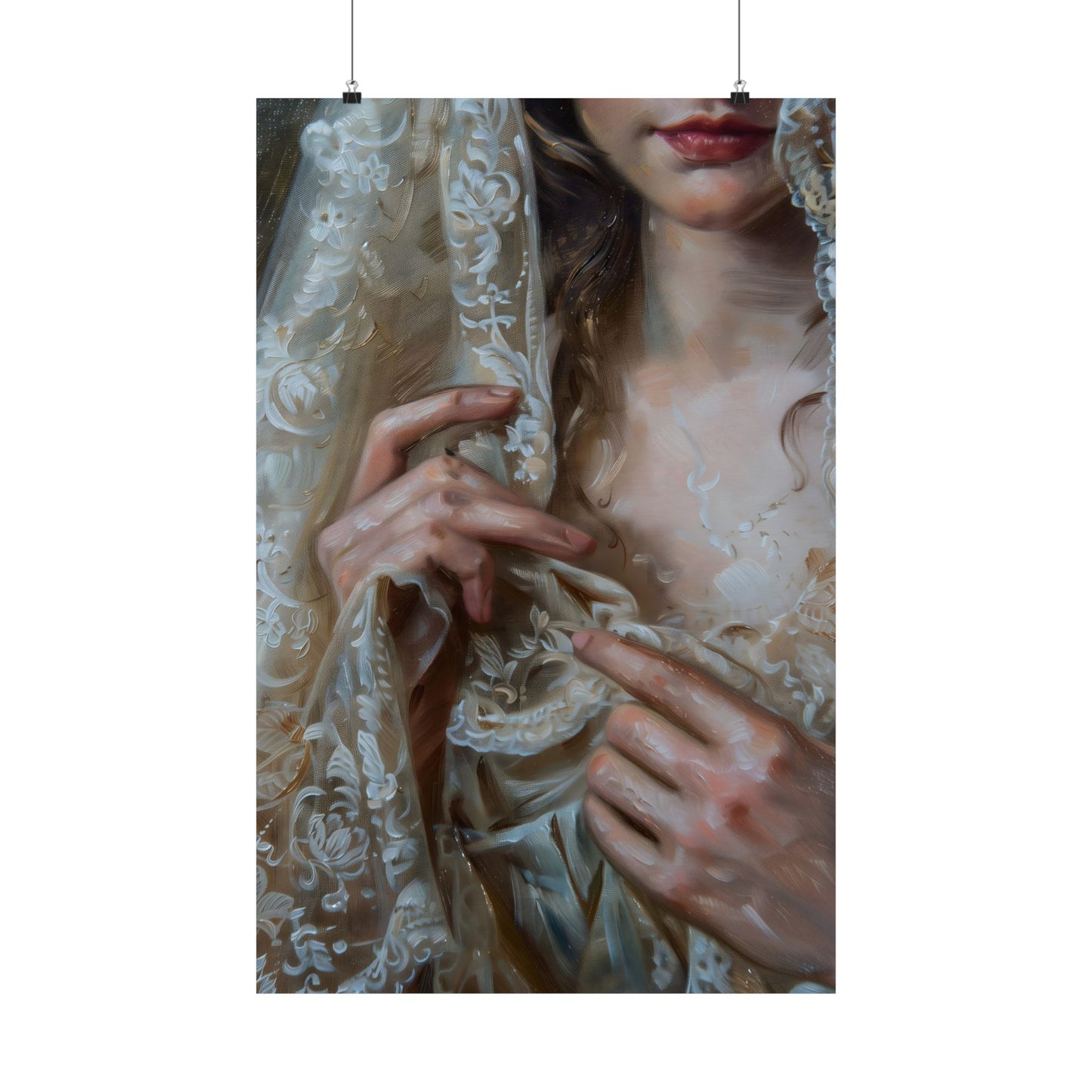 White Veil Art Print