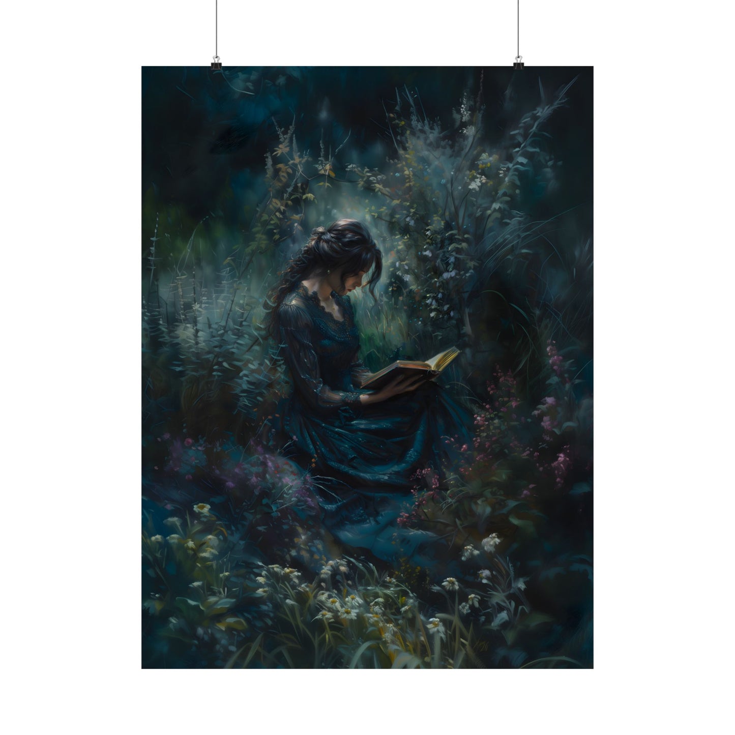 Midnight Reader Art Print