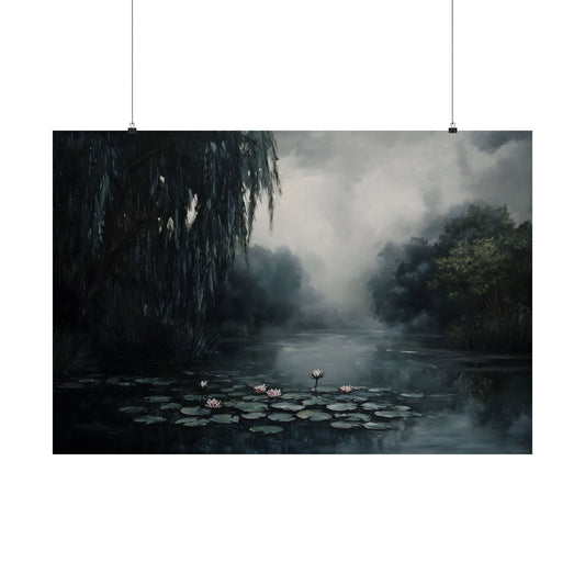 Dark Lake Art Print