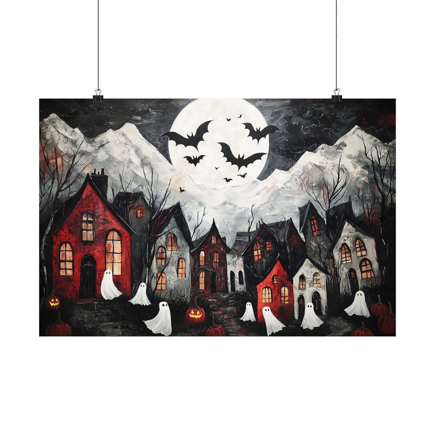 Halloween Town Art Print