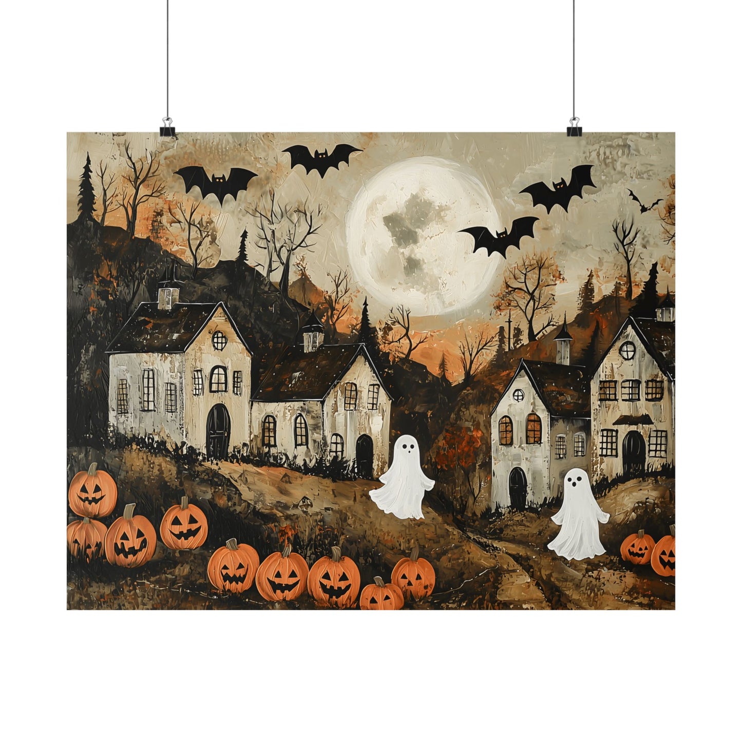 Halloween Town Art Print