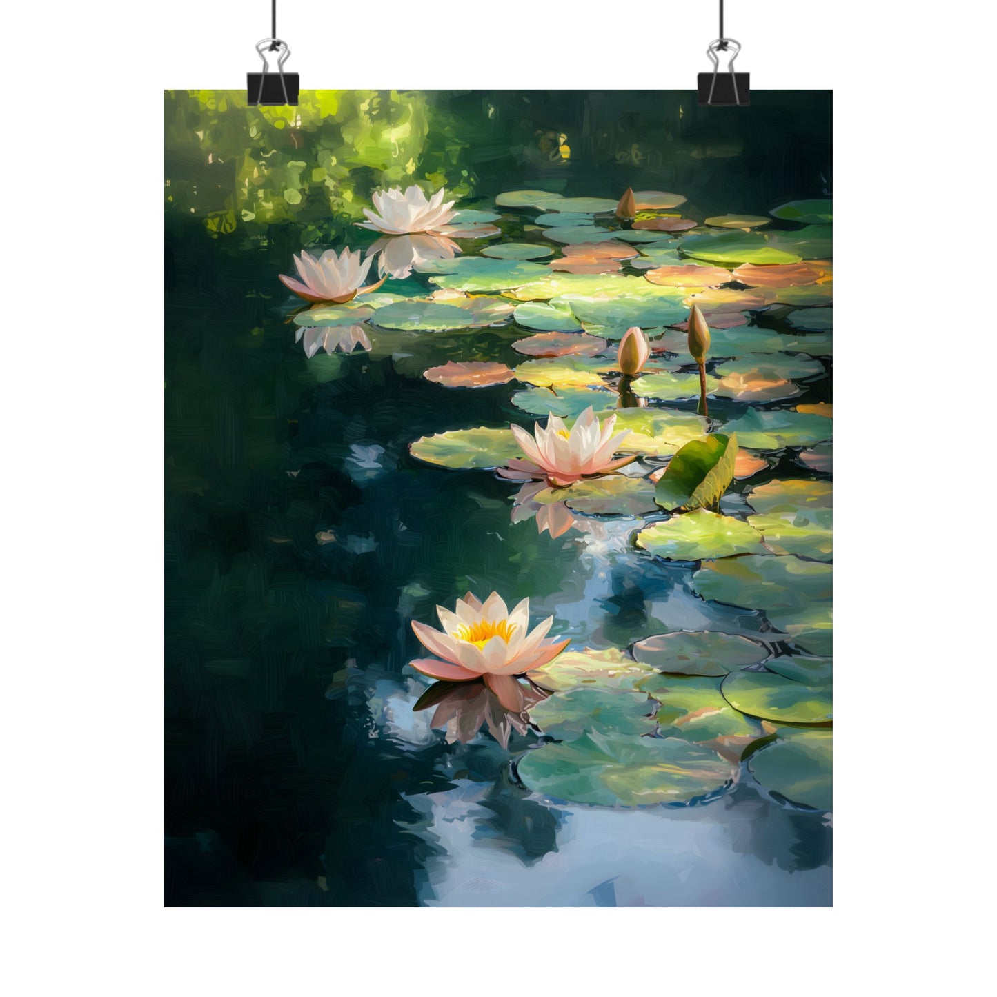 Lotus Pond Art Print