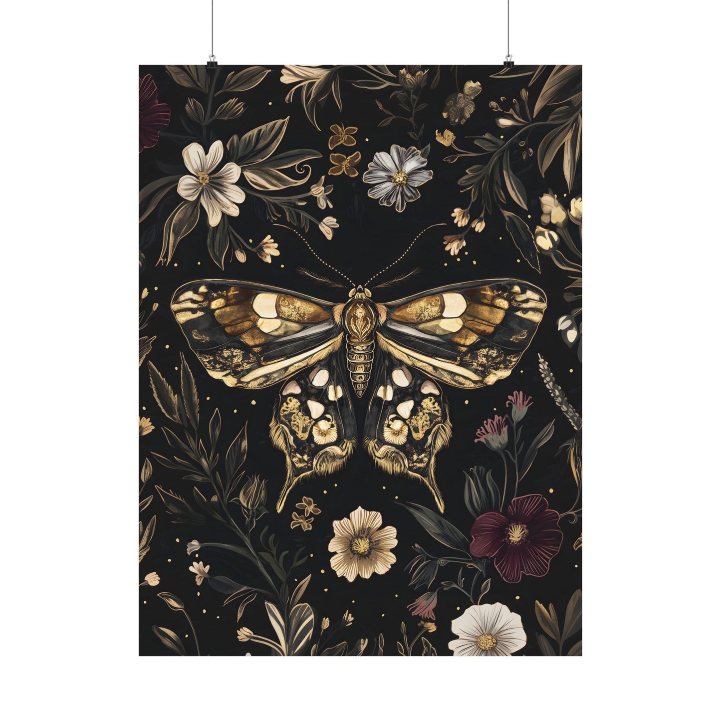 Dark Moth Art Print