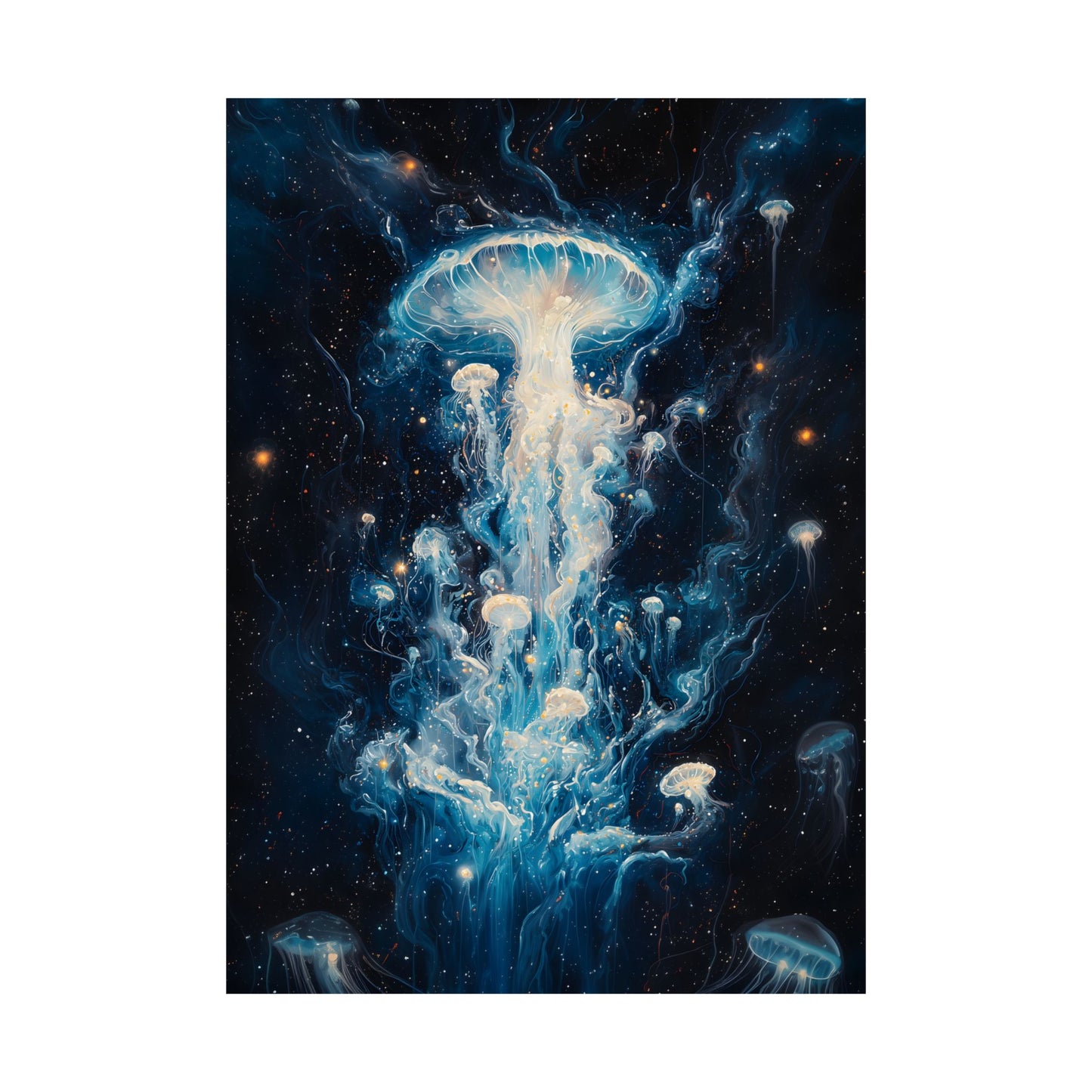 Etheral Jelly Fish Art Print