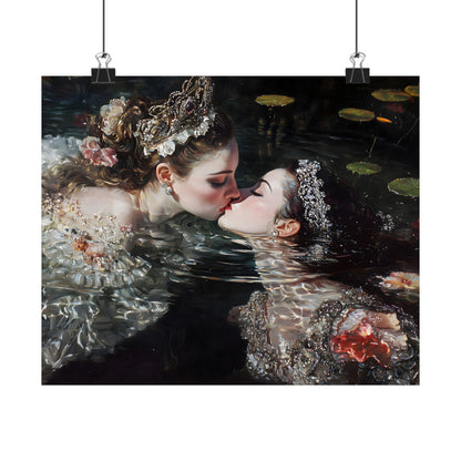 Swimming Queens Art Print