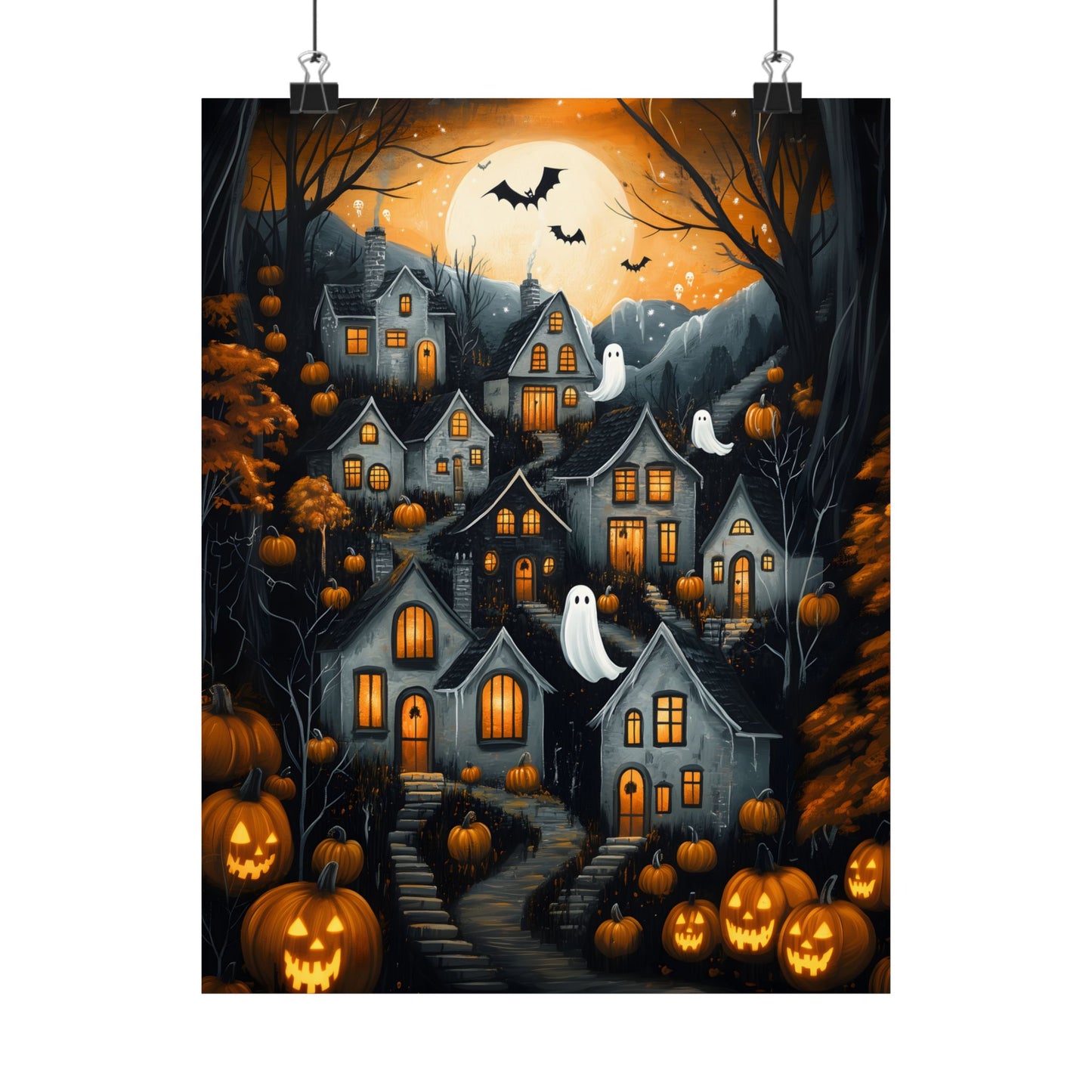 Halloween Town Art Print