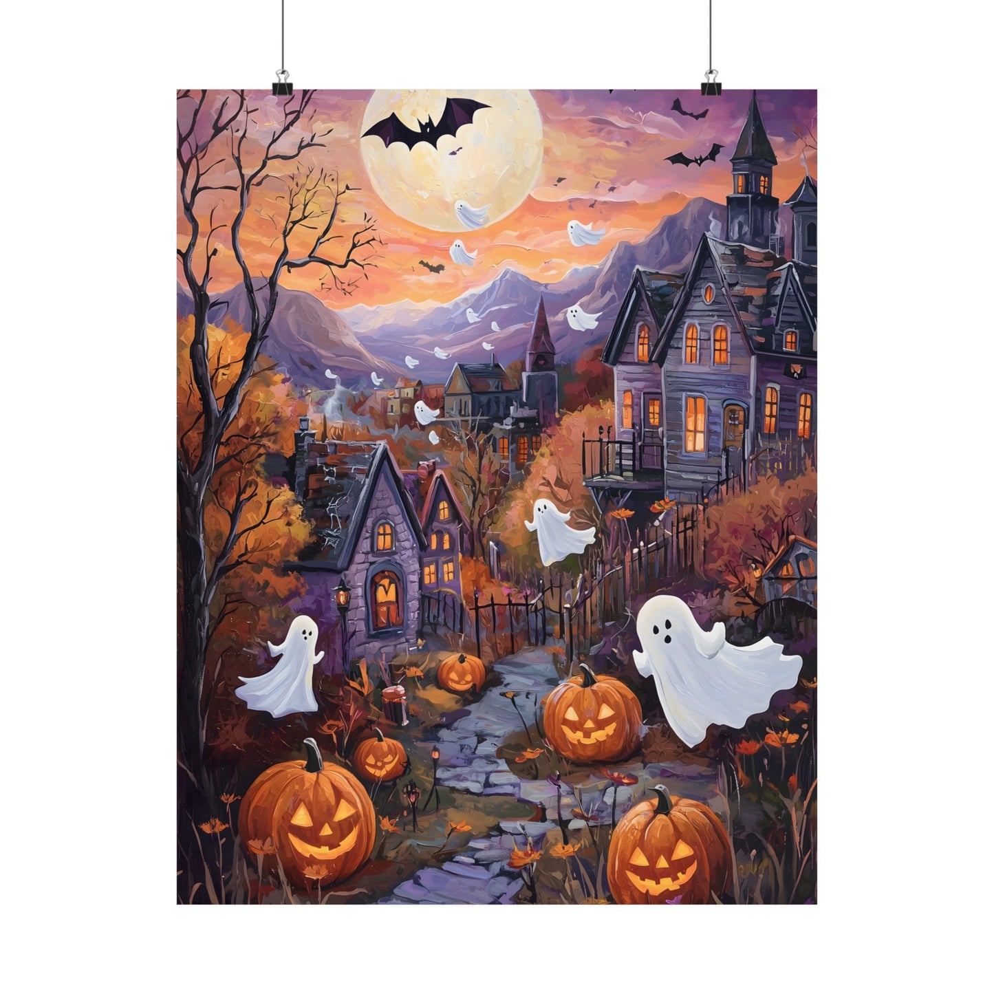 Halloween Town Art Print